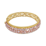 Couture Pink and Canary Yellow Diamond Bangle