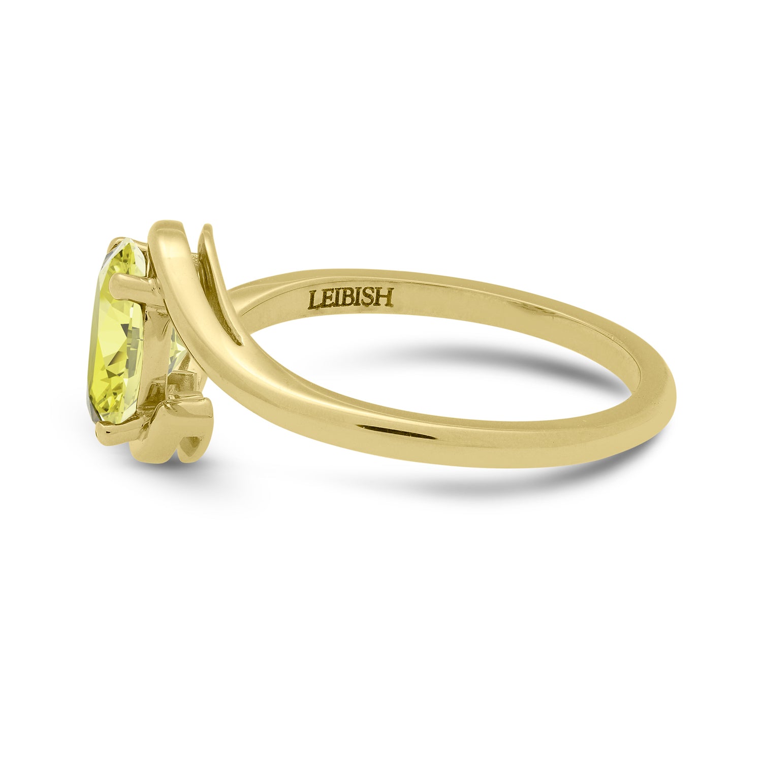 Crossover Solitaire Diamond Ring Setting - 5