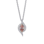 Cross-over Pave Diamond Pendant Setting - 3