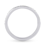 Diamond Half-Eternity Ring with Milgrain