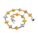 Natural Pink, Yellow & Orange Diamond Bracelet