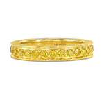 Fancy Vivid Yellow Diamond Band Ring