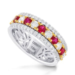 Ruby & Diamond Band ring