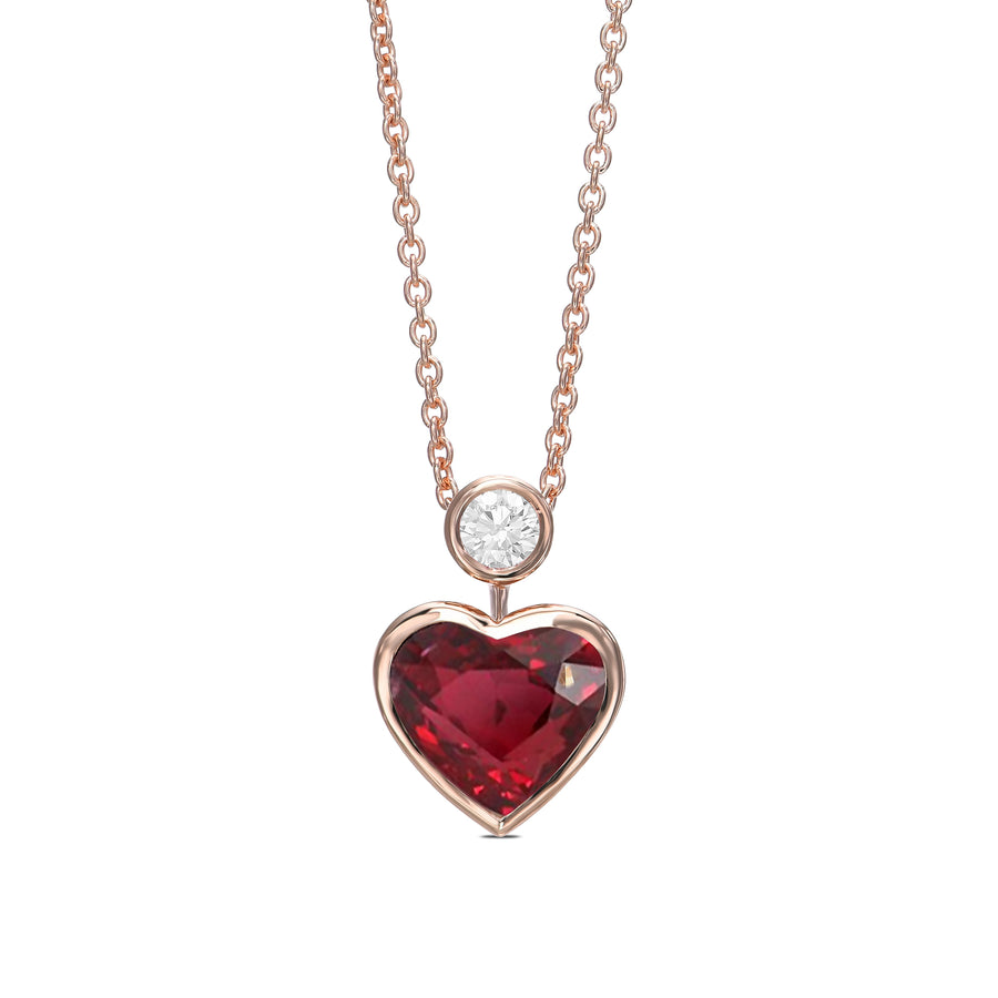 Two Stone Bezel Diamond Pendant Setting