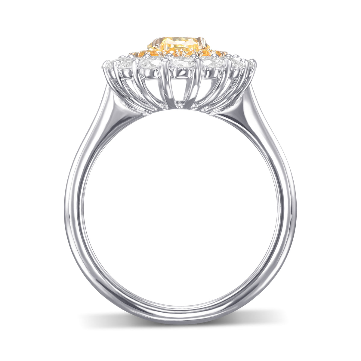 Double Halo Diamond Ring Setting - 2