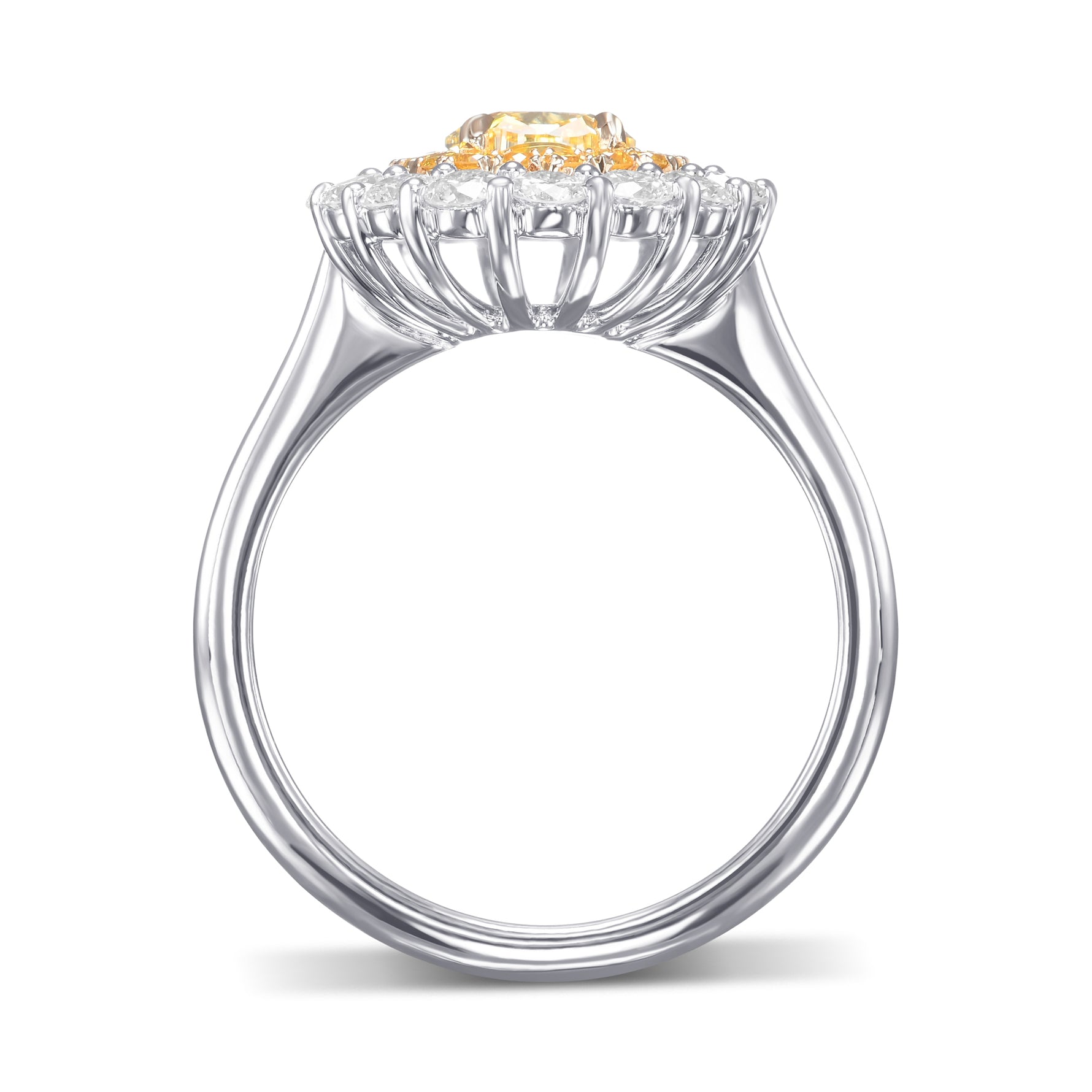 Double Halo Diamond Ring Setting - 2