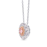 Double Halo Diamond Pendant Setting - 2