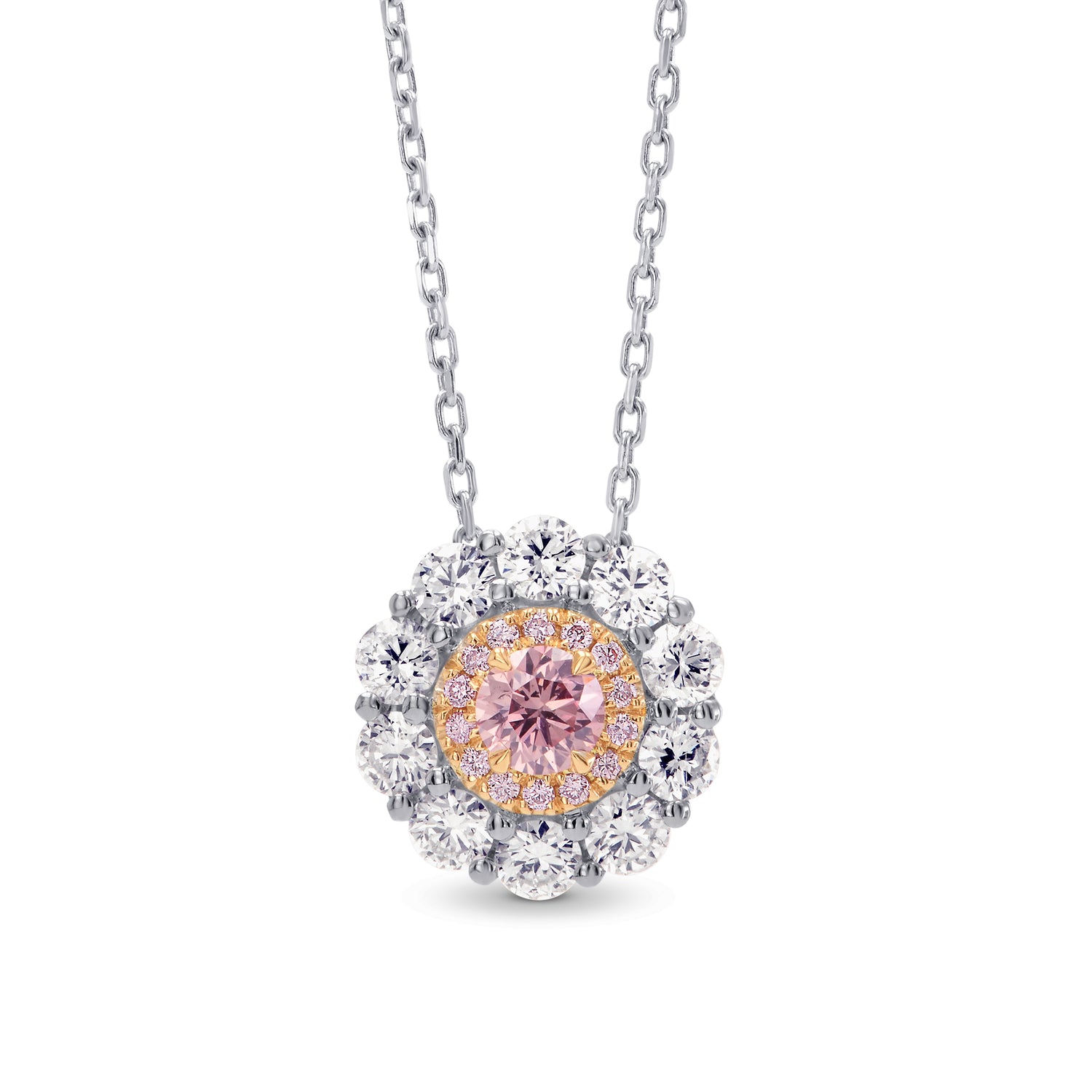 Double Halo Diamond Pendant Setting