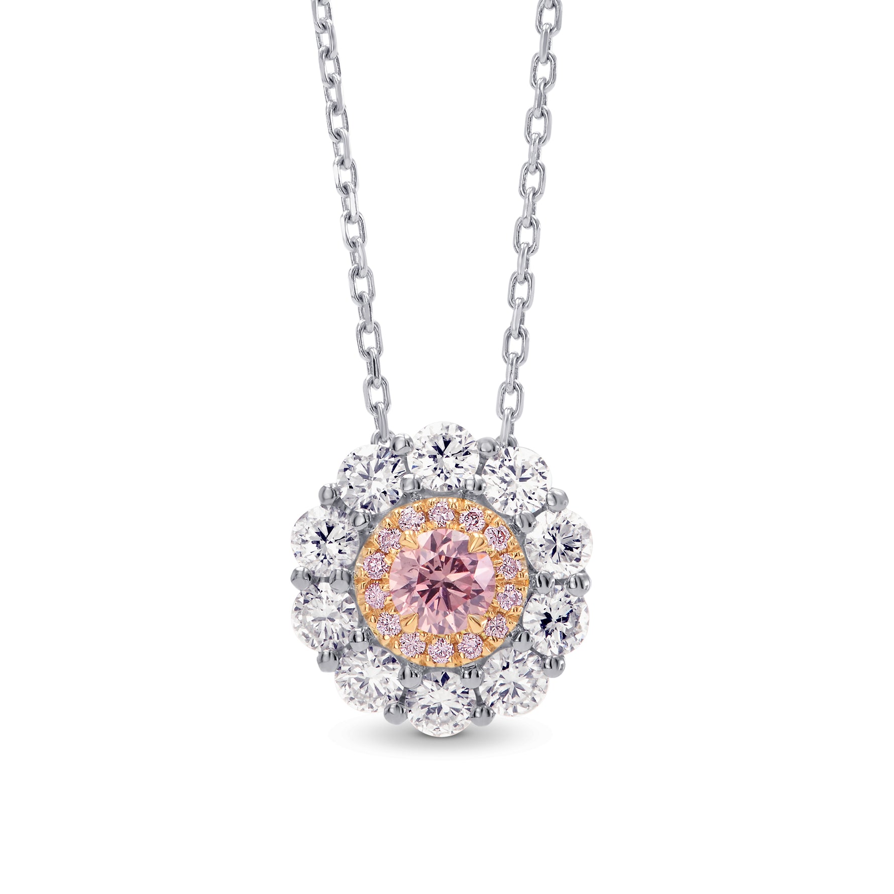 Double Halo Diamond Pendant Setting