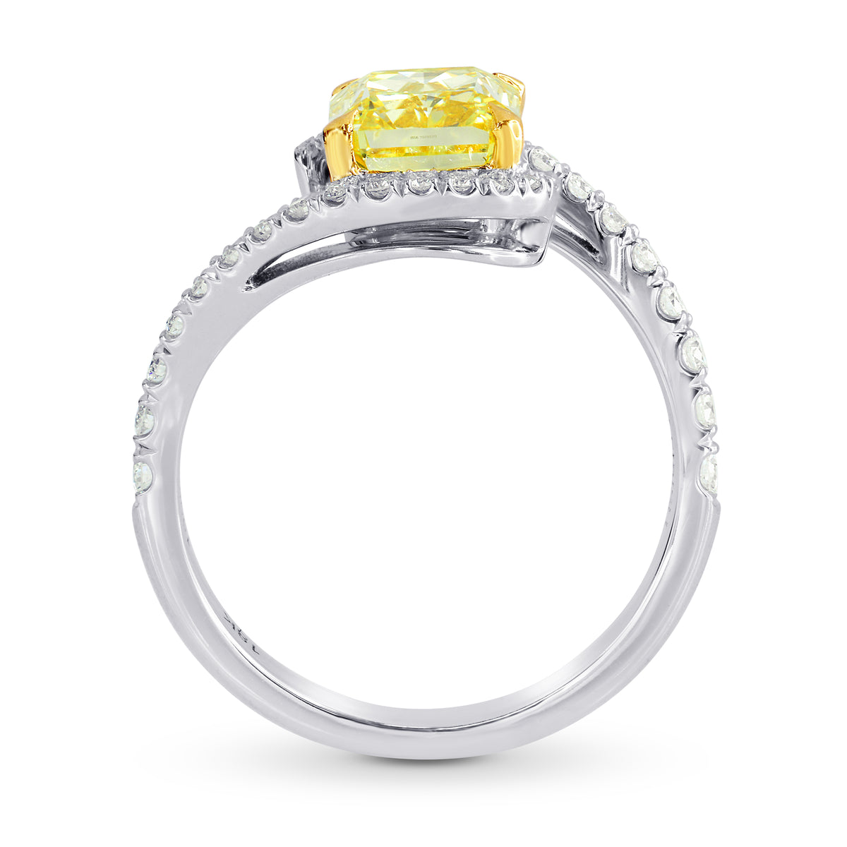 Fancy Intense Yellow Radiant Diamond Ring