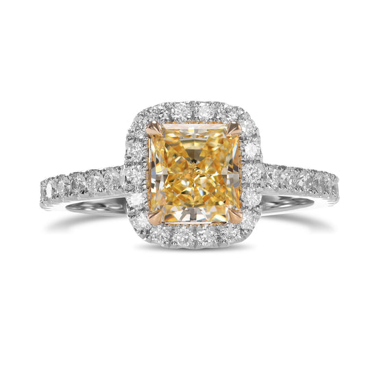 Contemporary Diamond Halo Ring Setting