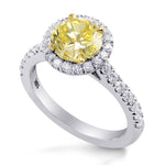 Halo Engagement & Wedding Ring Setting - 3