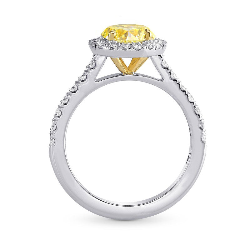 Halo Engagement & Wedding Ring Setting - 2