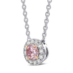Classic Halo Diamond Pendant Setting - 2