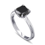 Tapered Shank Solitaire Diamond Ring Setting - 4