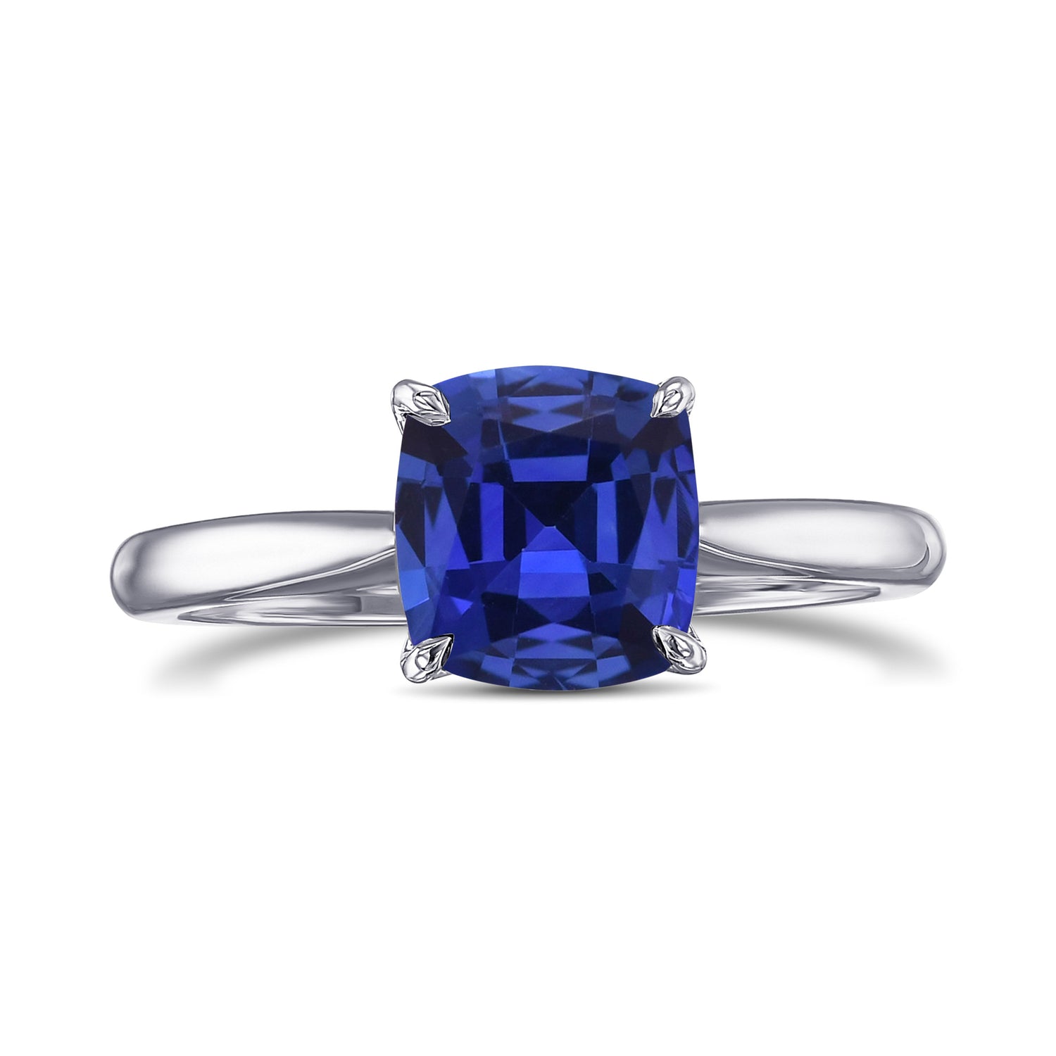 Tapered Shank Solitaire Diamond Ring Setting