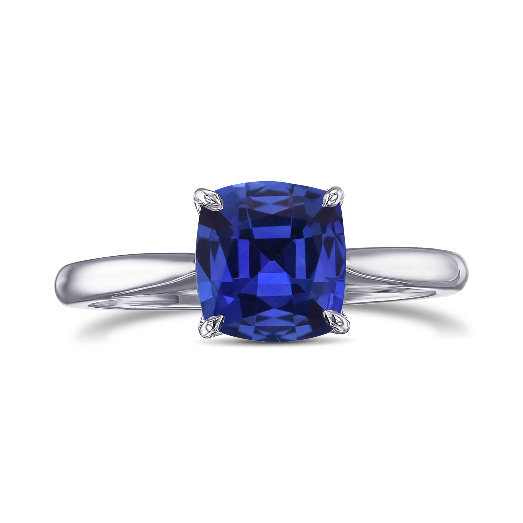 Tapered Shank Solitaire Diamond Ring Setting