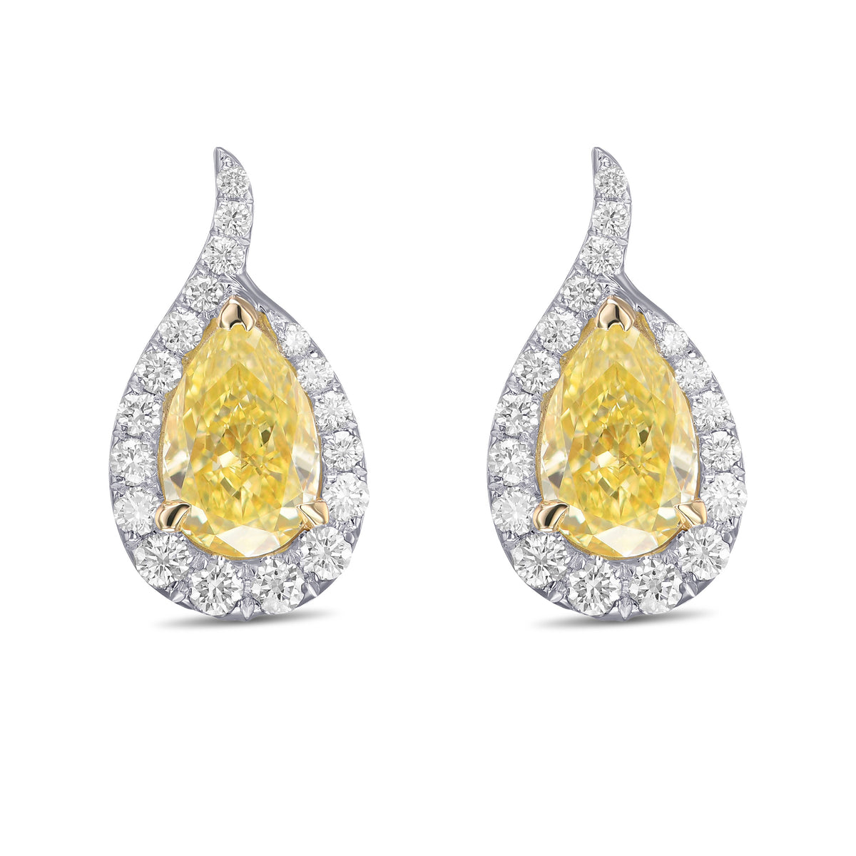 Halo Diamond Earrings Setting