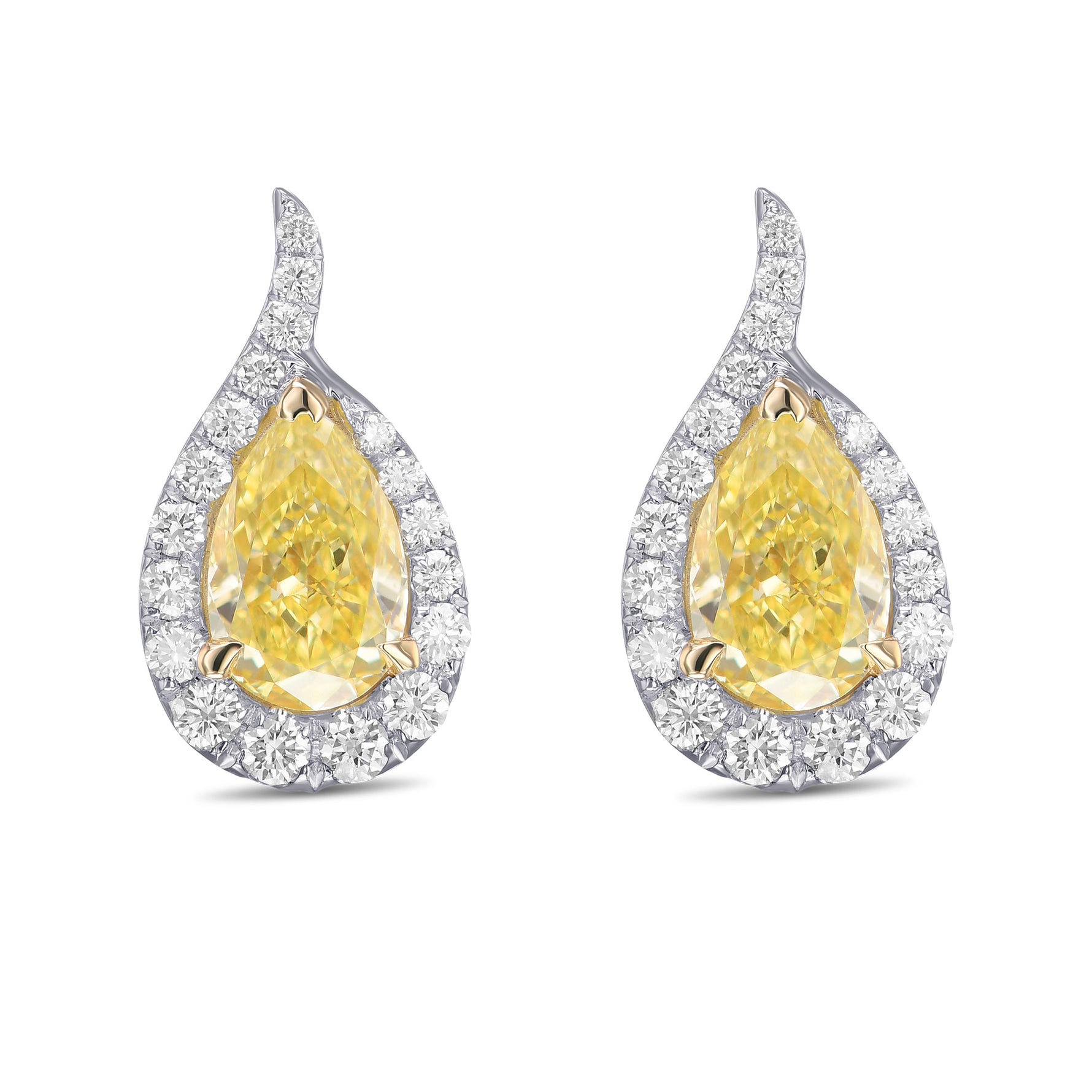 Halo Diamond Earrings Setting