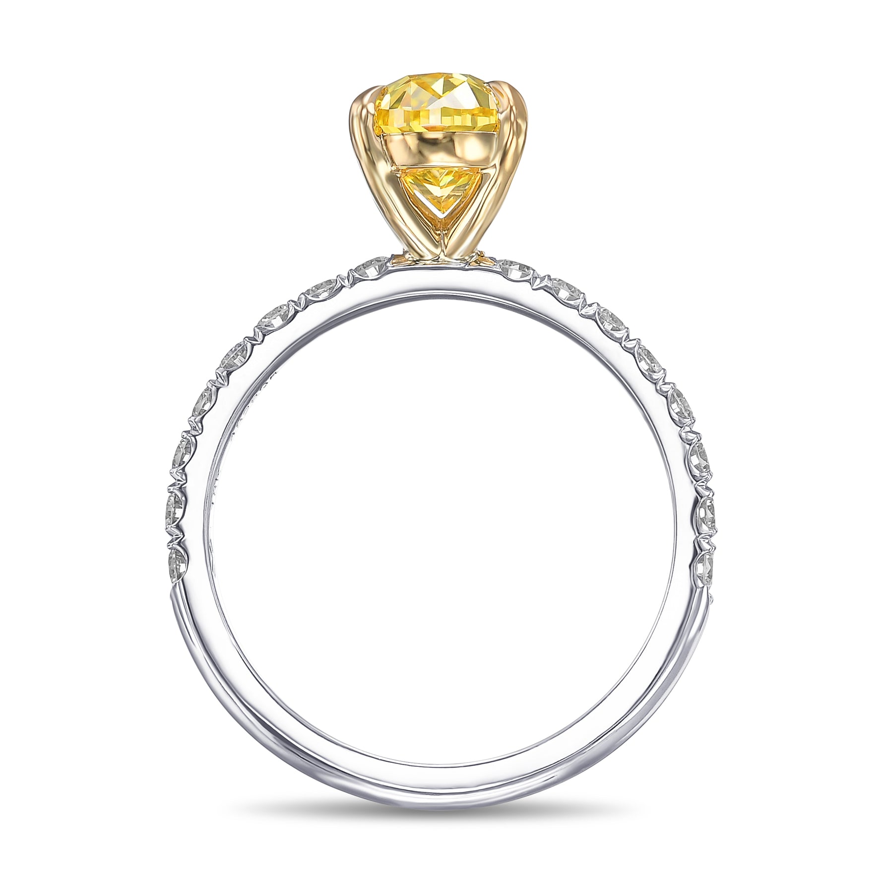 Diamond Side-stone Ring Setting - 2