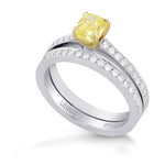 Mill-grain Solitaire Side Diamond Ring Setting - 3