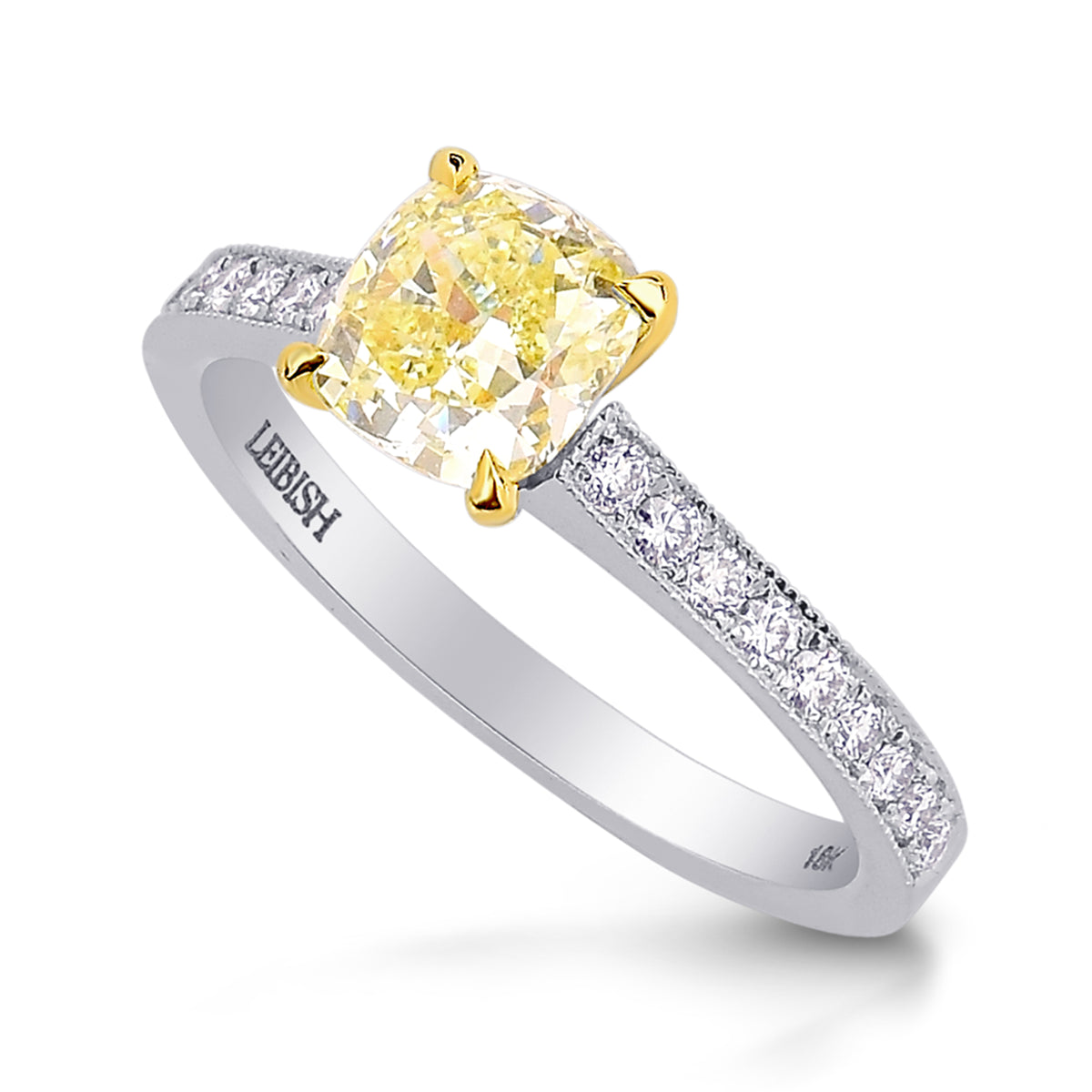 Closed Pave Diamond Engagement & Wedding Ring Setting - 5