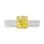 Closed Pave Diamond Engagement & Wedding Ring Setting