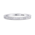 Closed Pave Diamond Engagement & Wedding Ring Setting - 3