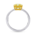 Two-tone Bezel Diamond Solitaire Ring - 2