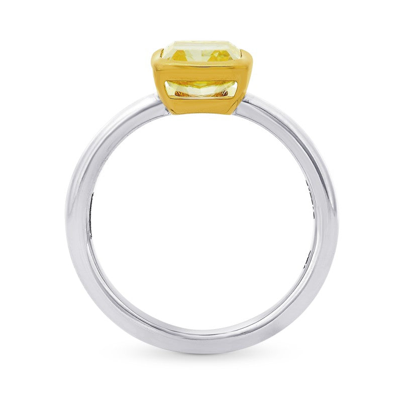 Two-tone Bezel Diamond Solitaire Ring - 2