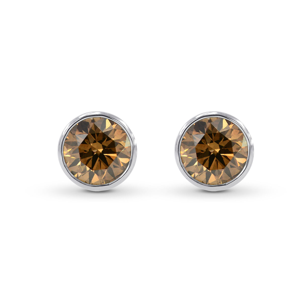 Diamond Bezel Earring Stud Settings - 3