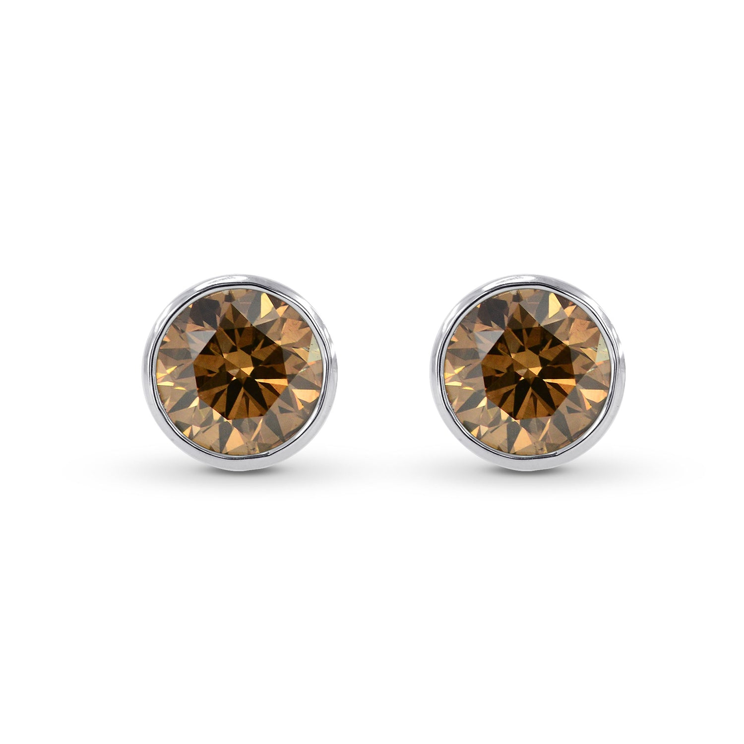 Diamond Bezel Earring Stud Settings - 3