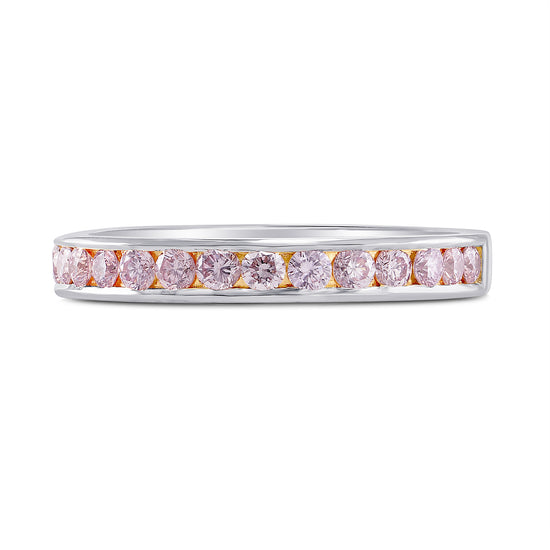 Light Pink Diamond Channel Band Ring