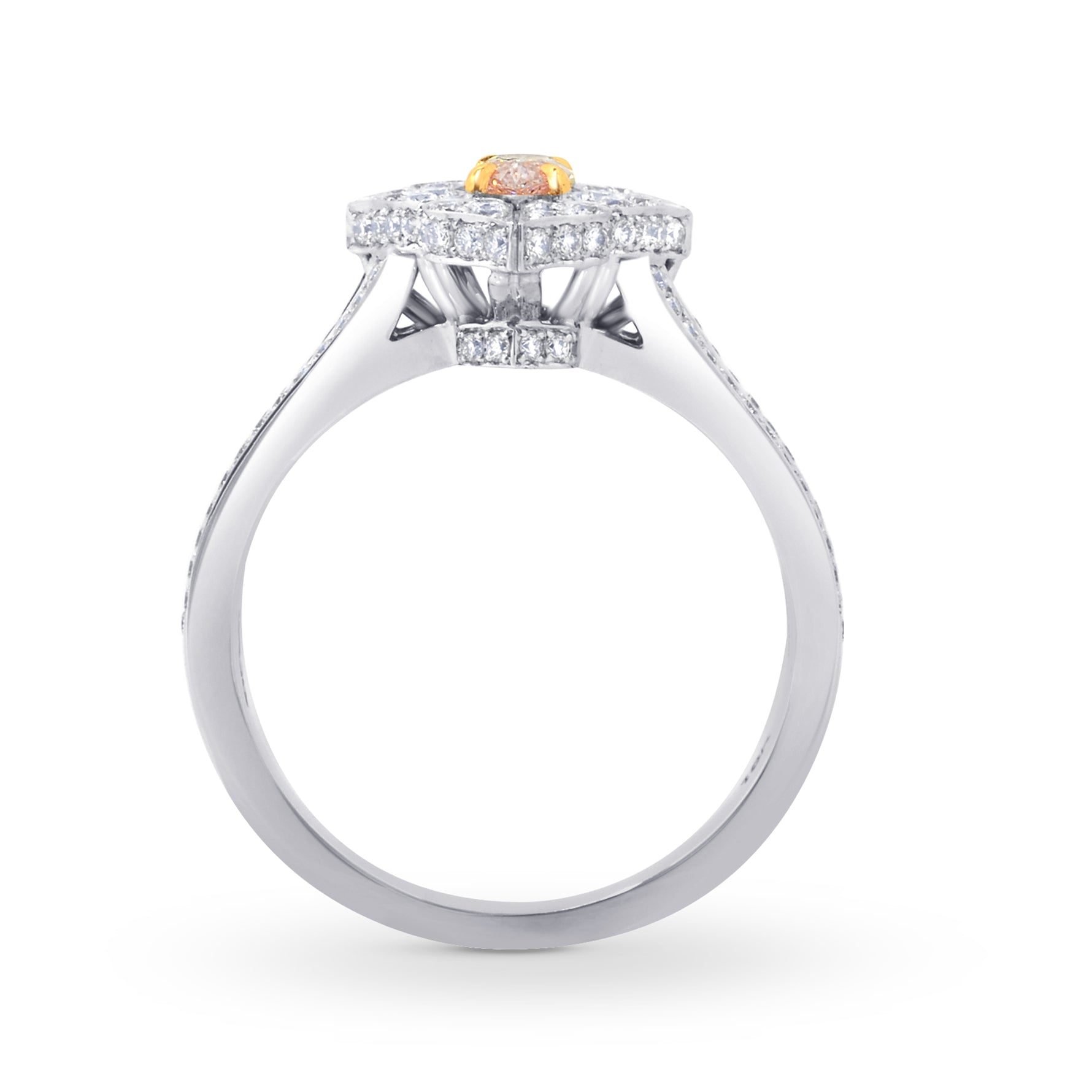 Floral Pave Diamond Dress Ring - 2