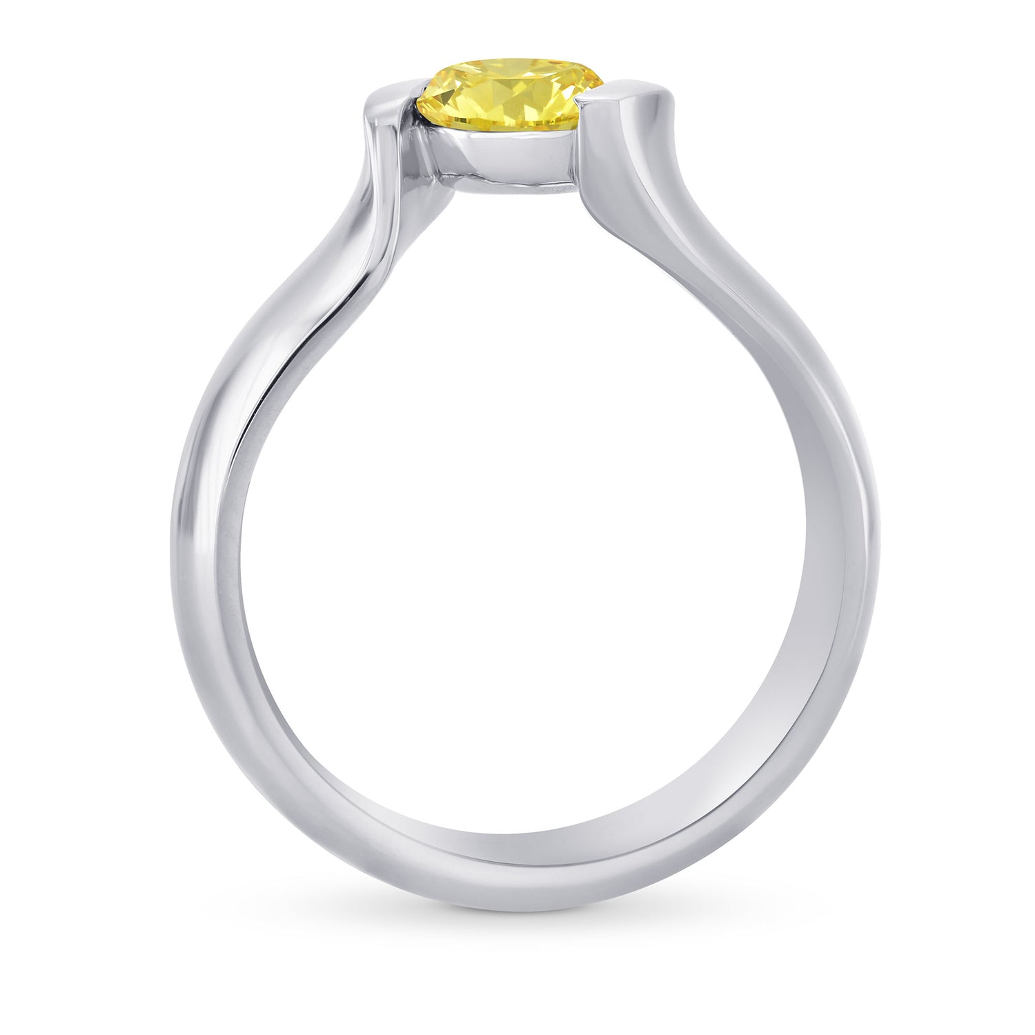Tension Solitaire Ring - 2