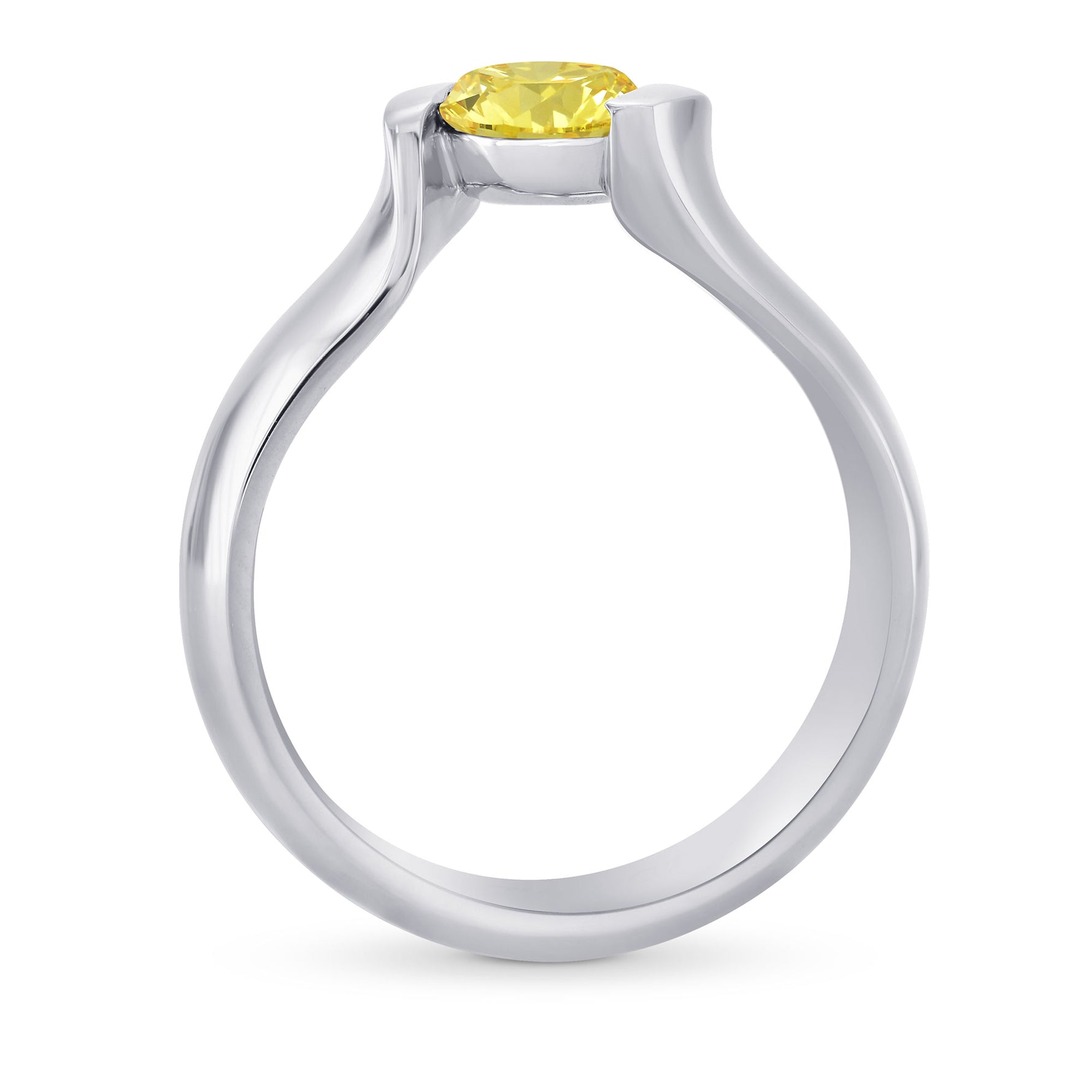 Tension Solitaire Ring - 2