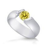 Tension Solitaire Ring - 3