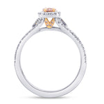 Argyle Oval Pink & Blue Diamond Engagement Ring