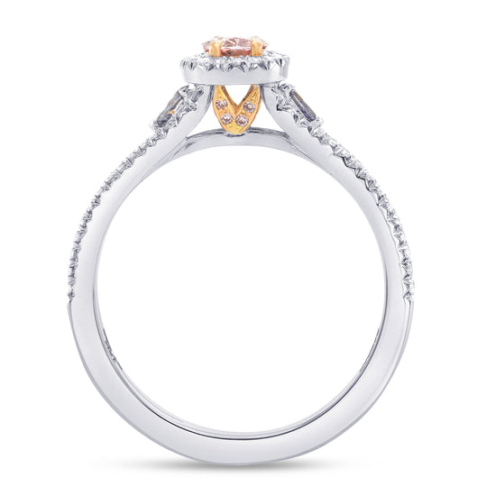 Argyle Oval Pink & Blue Diamond Engagement Ring