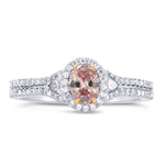 Argyle Oval Pink & Blue Diamond Engagement Ring
