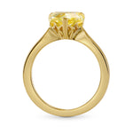 Fancy Intense Yellow Heart Diamond Solitaire Ring