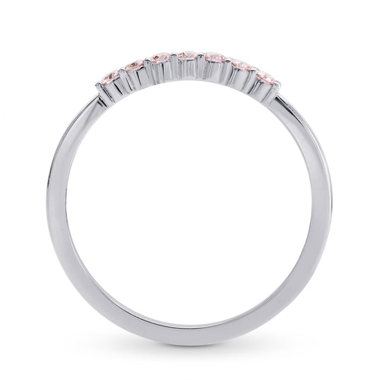 Pink Diamond 7 Stone Stacking Band Ring