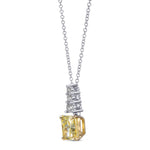Diamond Drop Pendant Setting with 3 Round Brilliants - 3