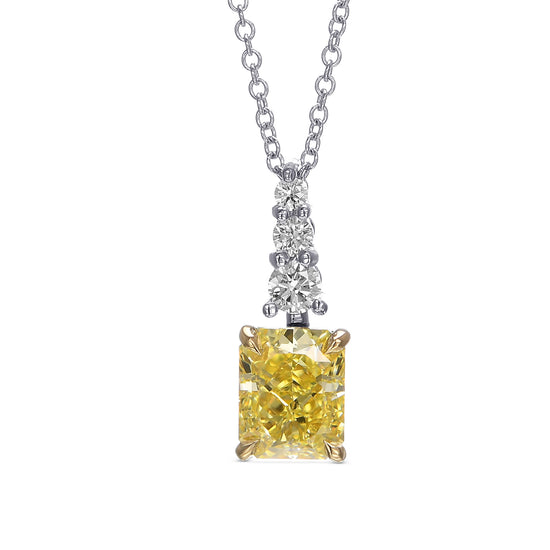 Diamond Drop Pendant Setting with 3 Round Brilliants