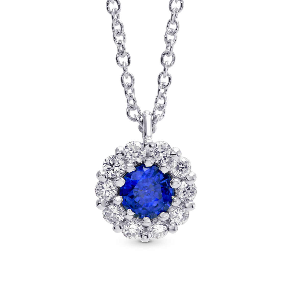 Sapphire & Diamond Pendant