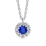 Sapphire & Diamond Pendant