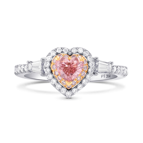 Argyle Fancy Pink Heart Diamond Halo Ring