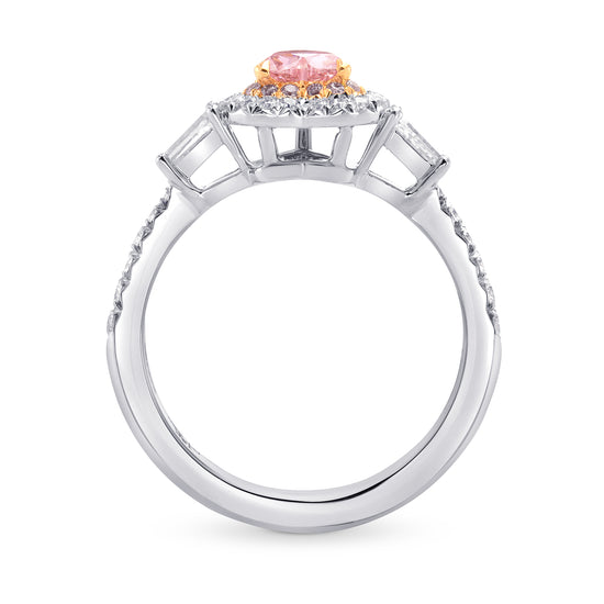 Argyle Fancy Pink Heart Diamond Halo Ring