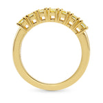 7 Stone Fancy Yellow Radiant Diamond Ring