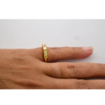 7 Stone Fancy Yellow Radiant Diamond Ring